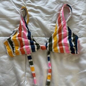 Striped Bikini Top